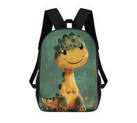 sinyumoney Zaino scolastico stampato in 3D per bambini cute whimsical Sheep zaino scolastico per bambini, borsa da viaggio, borsa per libri alla moda, grande capienza, Carino Watercolor Baby Dino, 17"