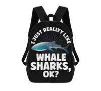 sinyumoney Zaino Scolastico Stampato in 3D Per Bambini I Just Really Like Whale Zaini Per Bambini 17inch Per Ragazzi E Ragazze Borse Per Libri Borsa Scolastica Per Bambini