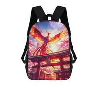 sinyumoney Zaino Scolastico Stampato in 3D Phoenix Torii Pathway Japa Zaino Per Bambini, Borsa Per Libri, Zainetti Carini, Impermeabile, Alla Moda, Casual, Per Bambini 17inch