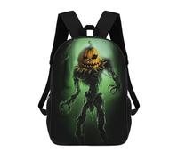 sinyumoney Zaino Scolastico Stampato in 3D Pumpkin King Zaino Per Bambini, Borsa Per Libri, Zainetti Carini, Impermeabile, Alla Moda, Casual, Per Bambini 17inch
