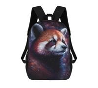 sinyumoney Zaino Scolastico Stampato in 3D Red Panda in Space -2 Zaino Per Bambini, Borsa Per Libri, Zainetti Carini, Impermeabile, Alla Moda, Casual, Per Bambini 17inch