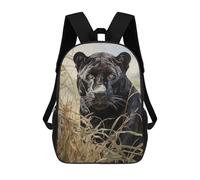 sinyumoney Zaino Scolastico Stampato in 3D The Jaguar Kingdom Zaino Per Bambini, Borsa Per Libri, Zainetti Carini, Impermeabile, Alla Moda, Casual, Per Bambini 17inch