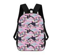 sinyumoney Zaino Scolastico Surreal Sky Flying Orcas Zaino Per Ragazzi E Ragazze Borsa Per La Scuola Borsa Per L'università Borsa Da Viaggio Borsa Da Lavoro 17inch