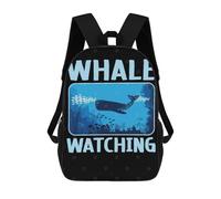 sinyumoney Zaino Scolastico Whale Watching Zaino Per Ragazzi E Ragazze Borsa Per La Scuola Borsa Per L'università Borsa Da Viaggio Borsa Da Lavoro 17inch