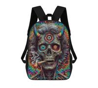 sinyumoney Zaino Scuola Bambino 17 Pollici Romantic Moonlit Bacio Borsa Scuola Stampato 3D Per Ragazzi (primaria E College), Stile-15., 17"