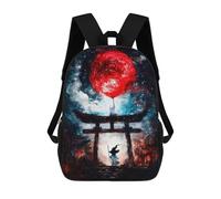 sinyumoney Zaino Scuola Cosmic Pier Borsa Libri Per Ragazzi E Ragazze Borsa Scuola Borsa Per L'Università Borsa Da Viaggio Affari Borsa Da Lavoro, Red Moon Balloon, 17"