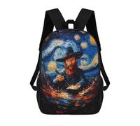 sinyumoney Zaino Scuola Cosmic Pier Borsa Libri Per Ragazzi E Ragazze Borsa Scuola Borsa Per L'Università Borsa Da Viaggio Affari Borsa Da Lavoro, Wizardry Starry Night, 17"