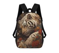 sinyumoney Zaino Scuola Fire Red Baby Dragon Borsa Libri Per Ragazzi E Ragazze, Borsa Scuola, Borsa Per Studenti, Borsa Da Viaggio Affari, Borsa Da Lavoro, Tiger Opulence, 17"