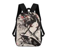 sinyumoney Zaino Scuola Geisha Giapponese Libri Borsa Per Ragazzi E Ragazze Borsa Scuola Borsa Per L'Università Borsa Da Viaggio Affari Borsa Da Lavoro, Geisha Art, 17"