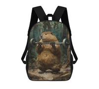 sinyumoney Zaino Scuola Lion Deer Forest Magical Borsa Libri Per Ragazzi E Ragazze, Borsa Scuola, Borsa Per Studenti, Borsa Da Viaggio Affari, Borsa Da Lavoro, Fitness Beaver Workout Gym, 17"