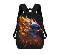 sinyumoney Zaino Scuola Per Bambini Squirrel Watercolor Sketch Zaino Alla Moda Per Adolescenti, Zaino Casual Per Ragazzi E Ragazze, Borsa Scuola Stampato 3D, Phoenix, 17"