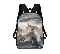 sinyumoney Zaino Scuola Pride Rock Libri Borsa Per Ragazzi E Ragazze Borsa Scuola Borsa Per L'Università Borsa Da Viaggio Affari Borsa Da Lavoro, Pride Rock, 17"