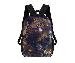 sinyumoney Zaino Scuola Stampato 3D Per Bambini Astronaut in Space -73, Zaino Da Viaggio Ad Alta Capacità Per Bambini, Libri, Borsa Da Scuola, Steampunk Leopard Head, 17"