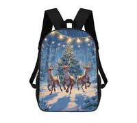 sinyumoney Zaino Scuola Stampato 3D Zaino Per Bambini Snow Leopard Moonlit Mountain Libri Grande Capacità Borse Da Scuola E Da Viaggio Per Bambini/Studenti/adulti, Stile-24, 17"
