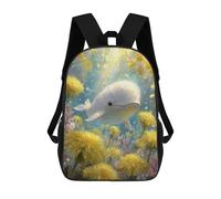 sinyumoney Zaino Scuola Stampato 3D Zaino Per Bambini Snow Leopard Moonlit Mountain Libri Grande Capacità Borse Da Scuola E Da Viaggio Per Bambini/Studenti/adulti, Stile: 19, 17"