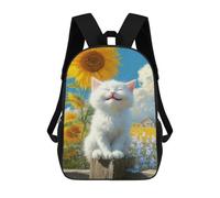 sinyumoney Zaino Scuola Stampato 3D Zaino Per Bambini Snow Leopard Moonlit Mountain Libri Grande Capacità Borse Da Scuola E Da Viaggio Per Bambini/Studenti/adulti, Stile-17, 17"
