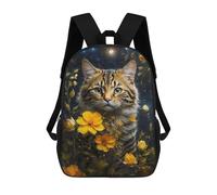 sinyumoney Zaino Scuola Toucan Tango in The Jungle Libri Borsa Per Ragazzi E Ragazze, Borsa Scuola, Borsa Per Studenti, Borsa Da Viaggio Affari, Borsa Da Lavoro, The Cat And The Dandelions, 17"