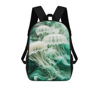 sinyumoney Zaino Scuola Toucan Tango in The Jungle Libri Borsa Per Ragazzi E Ragazze, Borsa Scuola, Borsa Per Studenti, Borsa Da Viaggio Affari, Borsa Da Lavoro, Smoky Ethereal Jellyfish, 17"