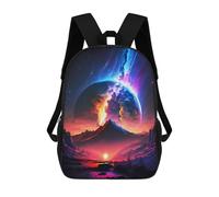 sinyumoney Zaino Scuola Volcano Planet Oasis Borsa Libri Per Ragazzi E Ragazze, Borsa Scuola, Borsa Per Studenti, Borsa Da Viaggio Affari, Borsa Da Lavoro, Planet Nebula Landscape, 17"