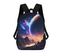 sinyumoney Zaino Scuola Volcano Planet Oasis Borsa Libri Per Ragazzi E Ragazze, Borsa Scuola, Borsa Per Studenti, Borsa Da Viaggio Affari, Borsa Da Lavoro, Galactic Twilight Planet, 17"