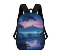 sinyumoney Zaino Scuola Zaino Per Bambini Zaino Scuola Per Bambini Zaino Da Viaggio Stampato 3D Scuola Per Ragazzo, Nature In Japan, 17"