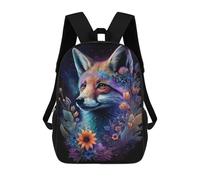 sinyumoney Zaino stampato 3D Cosmic Wolf Portrait Artwork Zaini scolastici leggeri da viaggio per bambini e ragazze, ideali per studenti delle scuole superiori., Stile-15, 17"