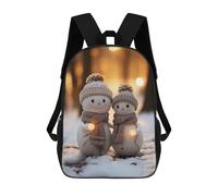 sinyumoney Zaino Stampato 3D Per Bambini Artemis Borsa Da Scuola Leggero E Alla Moda Per Viaggi E Studi, Snowman Joy, 17"
