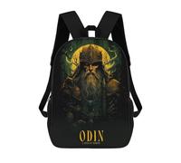sinyumoney Zaino Stampato 3D Per Bambini Artemis Borsa Da Scuola Leggero E Alla Moda Per Viaggi E Studi, Odino, 17"