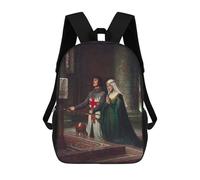 sinyumoney Zaino Stampato 3D Per Bambini Bloodhound Starry Night Borsa Da Scuola Leggero E Alla Moda Per Viaggi E Studi, The Dedication By Edmund Leighton, 17"