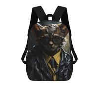 sinyumoney Zaino Stampato 3D Per Bambini The Moon And The Bubbles Zaino Scuola Per Ragazzi E Ragazze, Borsa Scuola Elementare, Borsa Per Libri Adolescenti, Agente Bat Funny Animal, 17"