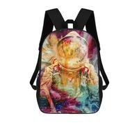 sinyumoney Zaino Stampato 3D Per Ragazzi E Ragazze Rainbow Canyon Sunset Zaino Scuola Per Bambini Borsa Da Viaggio Casual Borsa Per Computer Portatile, Astronaut In Space -162, 17"