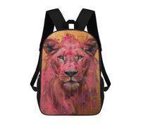 sinyumoney Zaino Stampato In 3D Per Bambini Colorful Pug with Building Blocks Borsa Da Viaggio Leggero E Alla Moda Per Scuola E Viaggi Degli Studenti, Stile 2., 17"