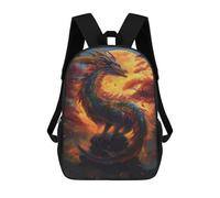 sinyumoney Zaino Stampato In 3D Per Bambini Horse Astratto Borsa Da Viaggio Leggero E Alla Moda Per Scuola E Viaggi Degli Studenti, Stile 1, 17"