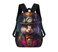 sinyumoney Zaino unisex stampato 3D per viaggi, zaino casual per computer portatile, borsa da scuola leggera per uomini, donne, ragazzi e ragazze., The Mad Stasher, 17"