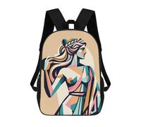sinyumoney Zaino unisex stampato 3D per viaggi, zaino casual per computer portatile, borsa da scuola leggera per uomini, donne, ragazzi e ragazze., Afrodite Goddess Of Love, 17"