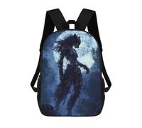 sinyumoney Zaino unisex stampato 3D per viaggi, zaino casual per computer portatile, borsa da scuola leggera per uomini, donne, ragazzi e ragazze., Howl Of The Moonlit Huntress, 17"