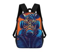 sinyumoney Zebra Balloons Fantasy Artwork Zaini Stampati 3D Per Bambini Zaini Alla Moda E Casual Per Il Giorno Borse Da Viaggio, Zaini All'aperto Per Ragazzi E Ragazze, Stile-21, 17"