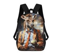 sinyumoney Zebra Balloons Fantasy Artwork Zaini Stampati 3D Per Bambini Zaini Alla Moda E Casual Per Il Giorno Borse Da Viaggio, Zaini All'aperto Per Ragazzi E Ragazze, Stile-12, 17"