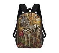 sinyumoney Zebra Fan Art Zaini, Zaino Per Bambini, Borsa Scolastica Per Studenti, Zaini Da Viaggio Stampati in 3D, Zaino Accessorio Moda, Zaini Impermeabili Per Bambini 17inch