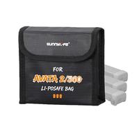 Sinyutia Borsa ignifuga per batteria per accessori DJI Avata 360, Drone Avata 360 2, custodia di sicurezza per ricarica e conservazione (grande (per 3 batterie)