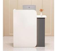 Sinyuyong Banco reception all-in-one con gestione dei cavi e luci a LED for negozi di abbigliamento, saloni e spazi aziendali(B(Without LED),100-100-40CM)