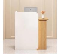 Sinyuyong Banco reception all-in-one con gestione dei cavi e luci a LED for negozi di abbigliamento, saloni e spazi aziendali(A(Without LED),100-100-40CM)