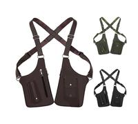 Sinyuyong Borsa a Tracolla Stealth da Uomo - Borsa a Fondina Nascosta antifurto con Tasche Multiple - Borsa a Tracolla in Pelle PU Resistente for Telefono(B)