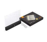 Sinyuyong Lampada da lettura for ridurre l'affaticamento degli occhi, luce LED portatile con pannello piatto trasparente, perfetta for chi legge fino a tarda notte(Black)