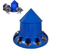 Sinyuyong Mangiatoia Automatica for piccioni con Grande capacità, mangiatoia a 5 Fori for un'alimentazione Pacifica di Gruppo for Tutti Gli Uccelli, Resistente e Facile da Montare(7.5kg)