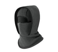 Sinyuyong Passamontagna Invernale for Uomo e Donna, Maschera da Sci Foderata in Pile Termico con ghetta Convertibile e Berretto(Dark Gray)