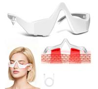 SINZONeu® Dispositivo Luce Rossa per Occhi, Maschera per Occhi contro Borse, Occhiaie & Affaticamento, Massaggiatore Oculare LED Ricaricabile 3 Modalità, Regalo Bellezza Portatile per Donna/Uomo