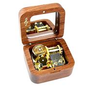 Sinzyo Howl's Moving Castle-Merry Go Round of Life Scatola musicale vintage in legno Movimento Natale San Valentino Regalo di compleanno (Nota musicale palissandro)