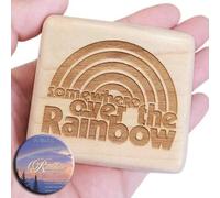 Sinzyo Scatola Musicale Meccanica Scatola Musicale d'Epoca Regalo di Natale di San Valentino(Over The Rainbow-Scatola in Legno d'Acero)