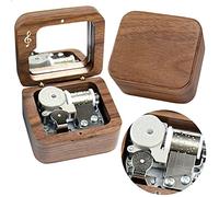 Sinzyo Whole New World Scatola musicale in noce Scatola musicale vintage per compleanno Regalo di San Valentino per Natale